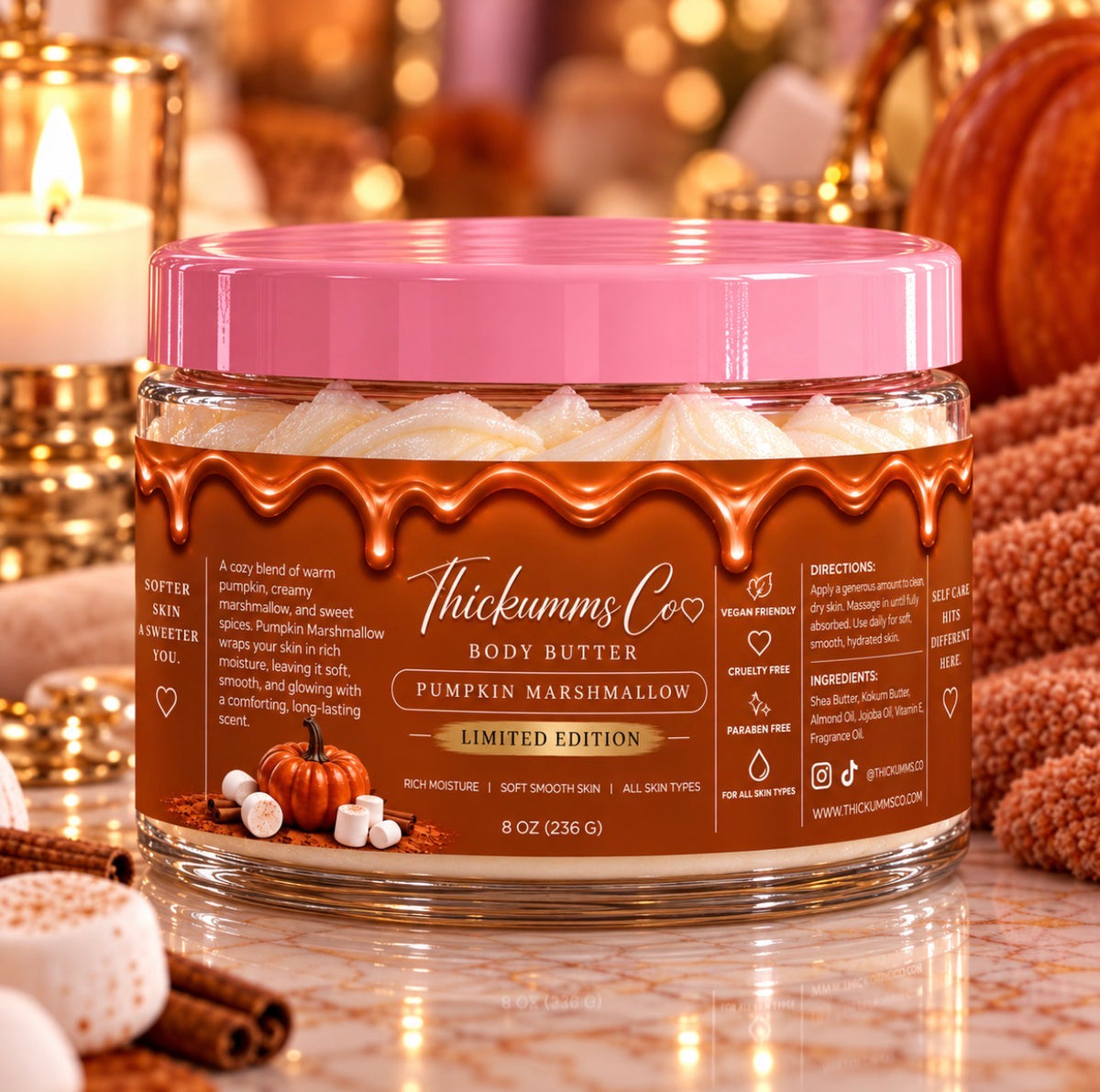 🎃 Pumpkin Marshmallow Body Butter — Limited Edition