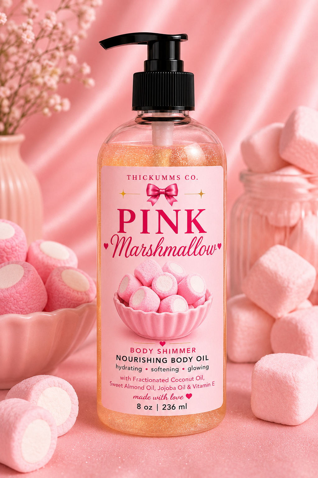 Pink Marshmallow Body Shimmer